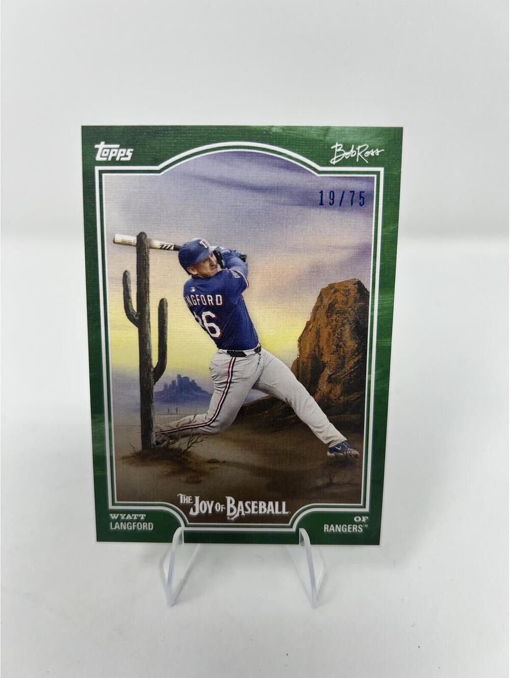 2025 Topps Bob Ross The Joy of Baseball Wyatt Langford #37/75 - 37